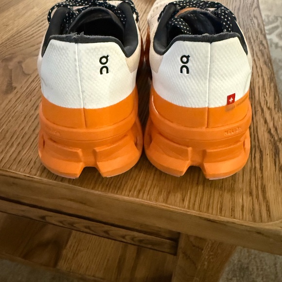 On Running Sneakers in Orange and Cream - Picture 2 of 4